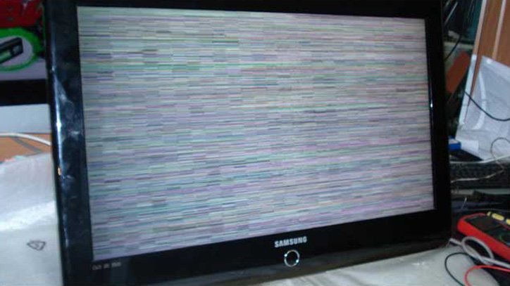 горизонтальные полосы на экране жк телевизора